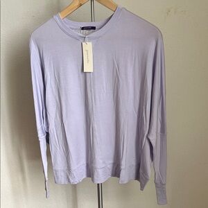Journelle Emma Pullover - Light Purple Long Sleeve Pajama Top